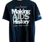 Vintage Y2K Montana AIDS Vaccine Ride Graphic Tee Size Large