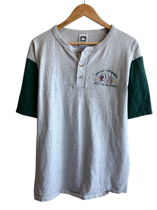 Vintage WHS Old Dogs Reunion Henley Tee Size Large