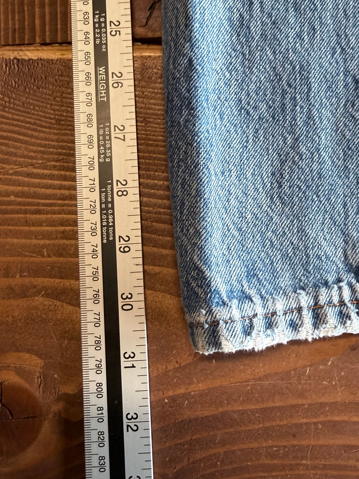 Vintage Levi's Thrashed 501 Distressed Denim Jeans Size 30x31