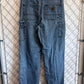 Carhartt Dungaree Denim Carpenter Jeans Size 32x31