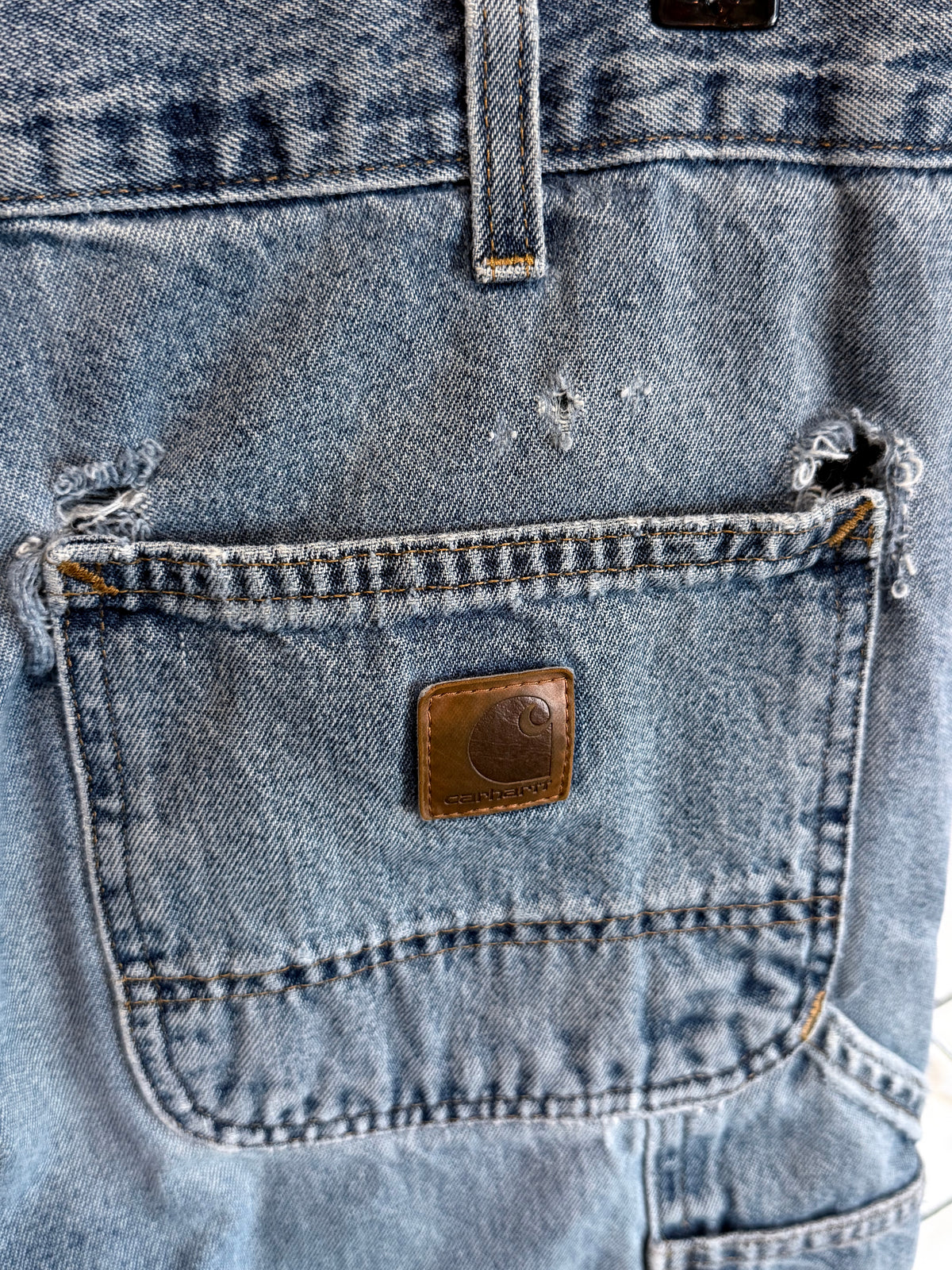 Carhartt Dungaree Denim Carpenter Jeans Size 32x31