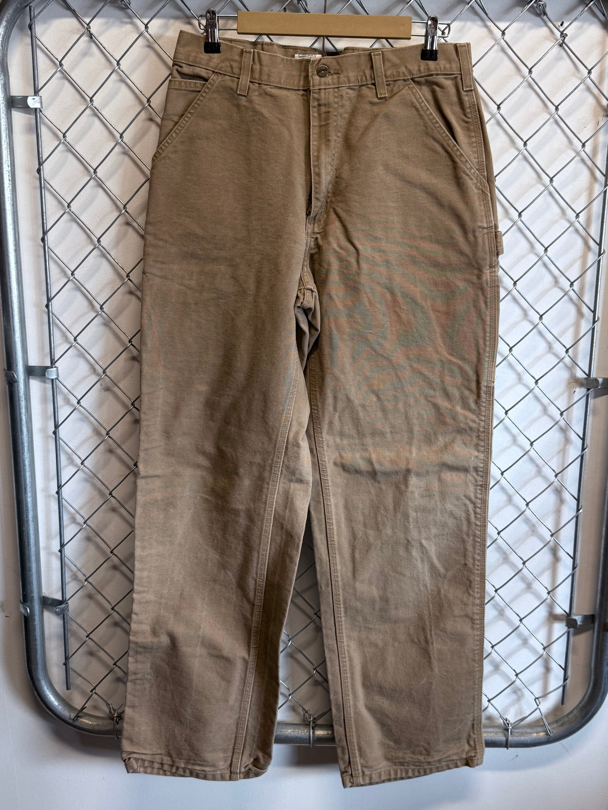 Carhartt Brown Dungaree Fit Carpenter Pants Size 32x32