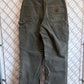 Carhartt Olive Green Dungaree Fit Carpenter Pants Size 31x27