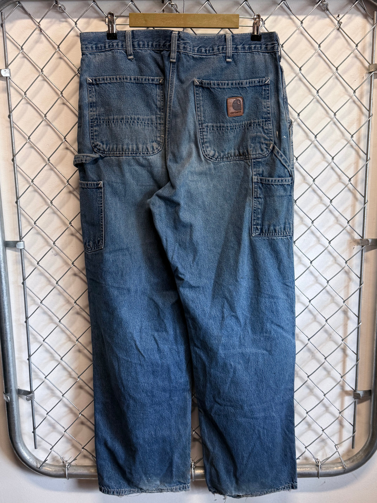 Vintage Carhartt Dungaree Fit Denim Carpenter Jeans Size 34x31