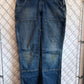 Carhartt Women's Faded Denim Double Knee Carpenter Jeans Size 34x29
