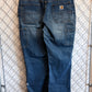 Carhartt Women's Faded Denim Double Knee Carpenter Jeans Size 34x29