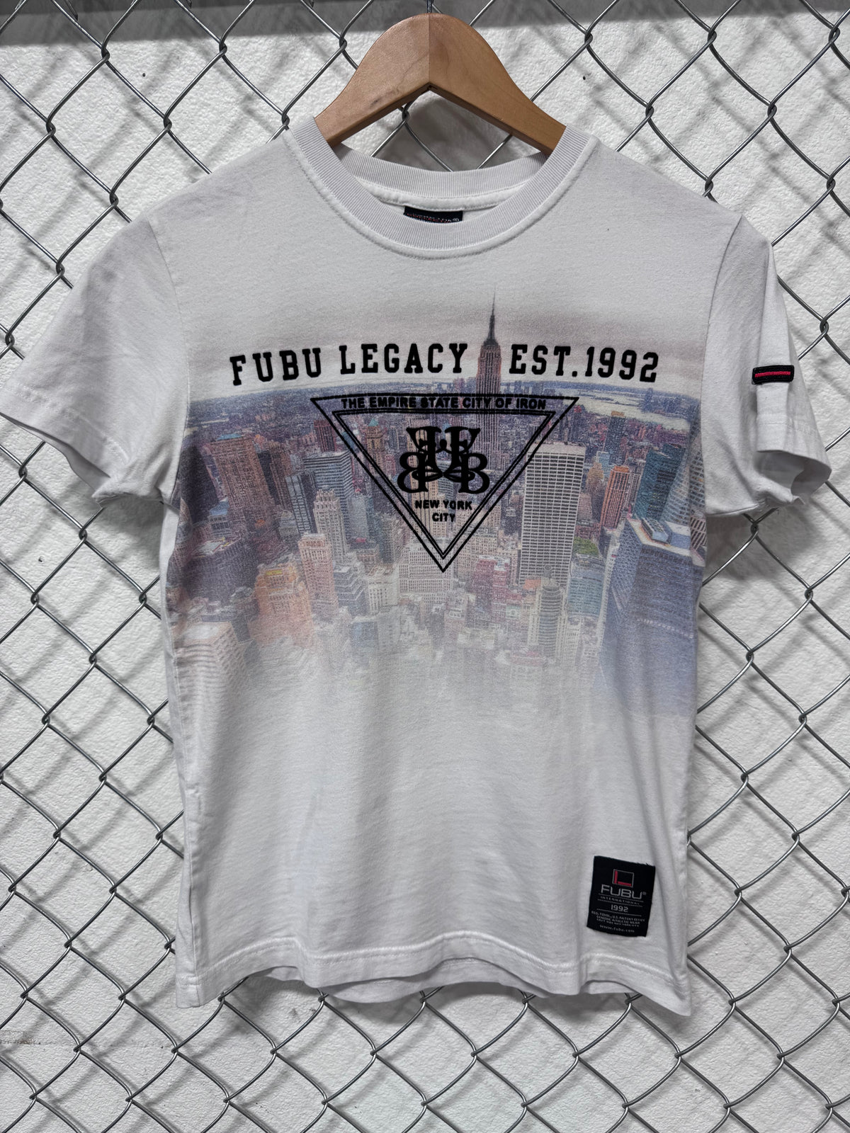 Y2K FUBU Legacy New York City Skyline Graphic Tee Size XXS