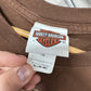 Harley Davidson Wasilla Alaska Brown Biker Graphic Tee Size XL
