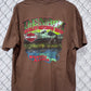 Harley Davidson Wasilla Alaska Brown Biker Graphic Tee Size XL