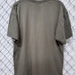 Y2K Nike Small Swoosh Stripe Logo Brown Tee Size XL