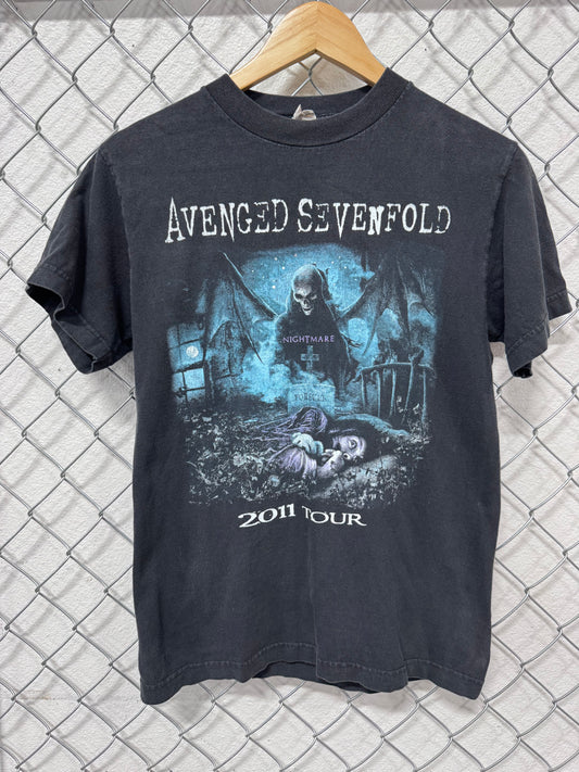 Avenged Sevenfold 2011 Tour Nightmare After Christmas Band Tee Size Small