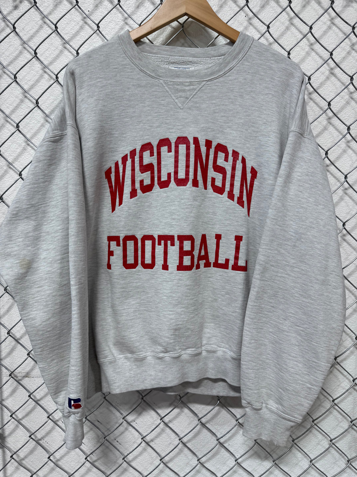 Vintage 90's Russell Athletic Wisconsin Football Collegiate Sweater Size XL