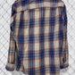 Vintage 70's Montgomery Ward JC Penney Plaid Western Shirt Size Large