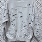 Vintage 90's Farm Animals All Over Print White Crewneck Sweater Size XL