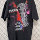 Y2K Marilyn Manson We're From America Band Tour AOP Tee Size XL