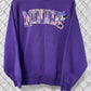 Vintage 90's Velva Sheen Minnie Mouse Disney Purple Sweater Size XL