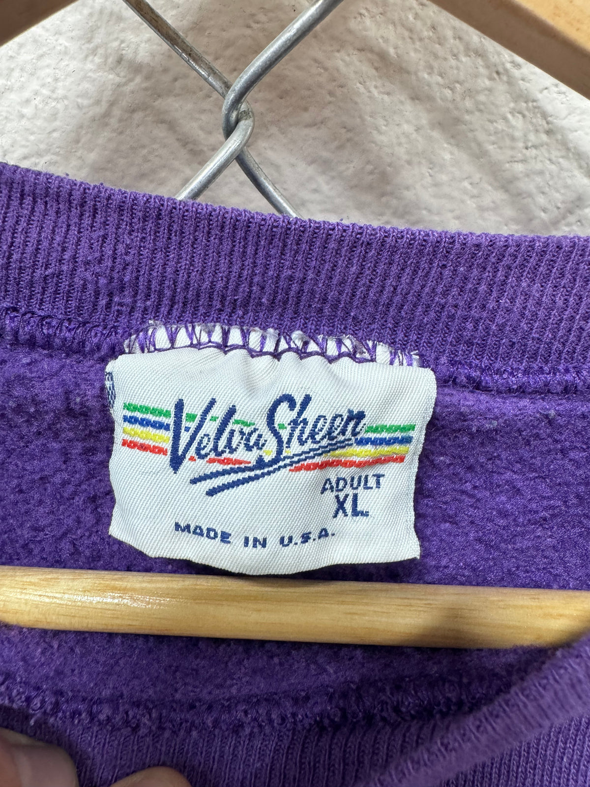 Vintage 90's Velva Sheen Minnie Mouse Disney Purple Sweater Size XL