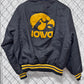 Vintage 80's King Louie Iowa Hawkeyes Collegiate Bomber Jacket Size Small
