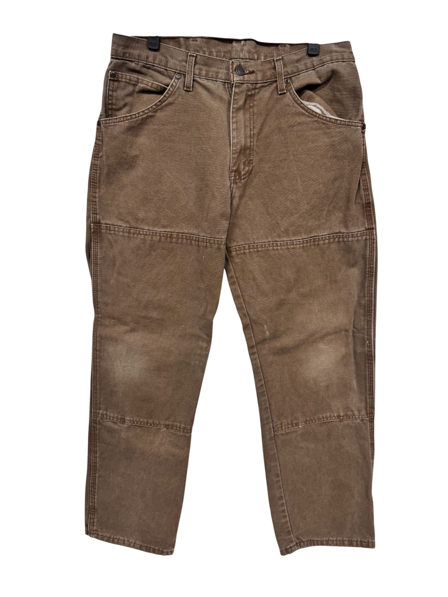 Dickies Brown Double Knee Carpenter Pants Size 32x28