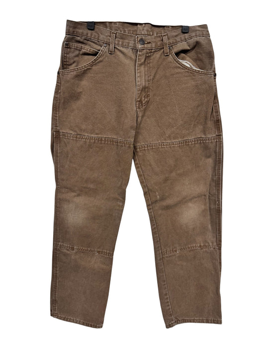 Dickies Brown Double Knee Carpenter Pants Size 32x28