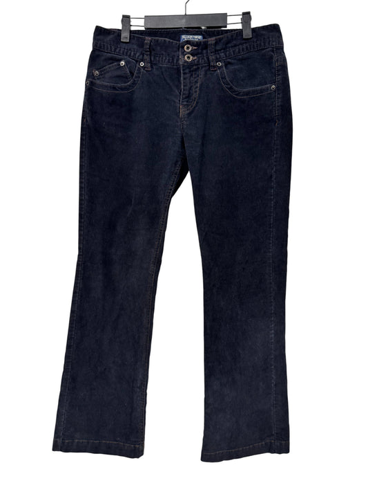Vintage 90's Women's Polo Jeans Ralph Lauren Black Corduroy Pants Size 33x30