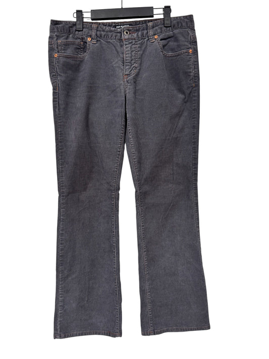Vintage 90's Women's Polo Jeans Ralph Lauren Grey Corduroy Pants Size 33x30