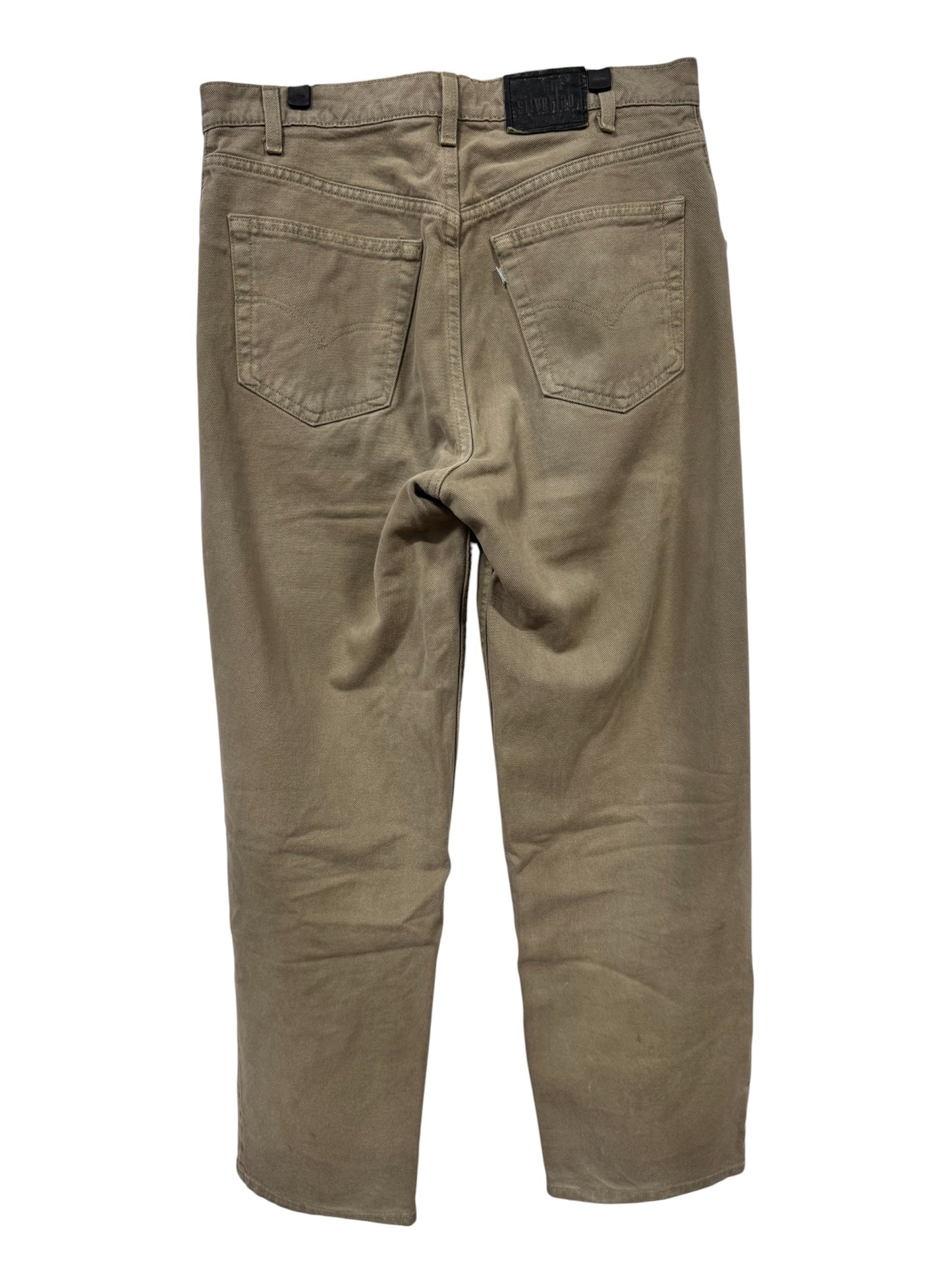 Vintage 90's Levi's Silvertab Brown Baggy Fit Skate Jeans Size 34x30