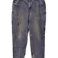 Carhartt Distressed Faded Blue Dungaree Fit Carpenter Pants Size 35x32