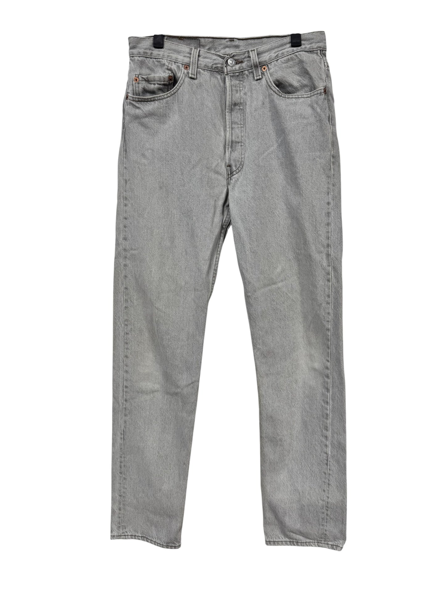Vintage 90's Levi's 501 Made in USA Grey Denim Jeans Size 30x33