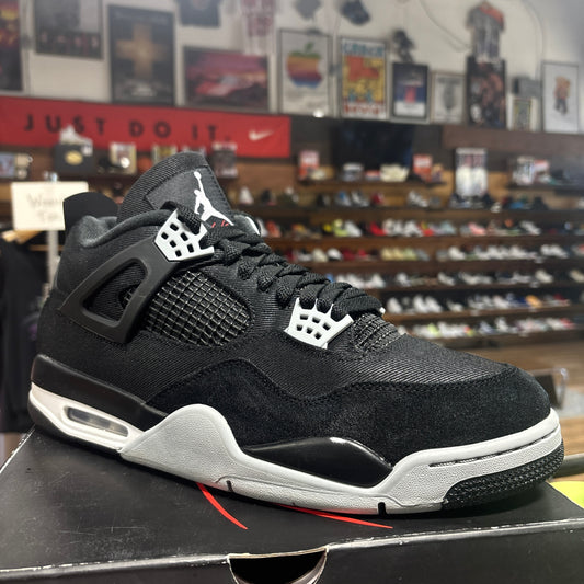 Jordan 4 'Black Canvas' Size 13