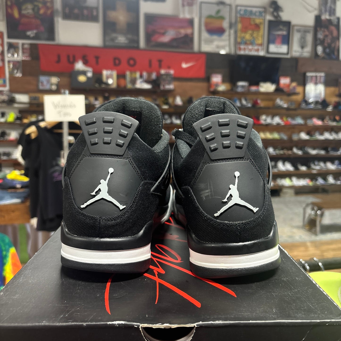 Jordan 4 'Black Canvas' Size 13