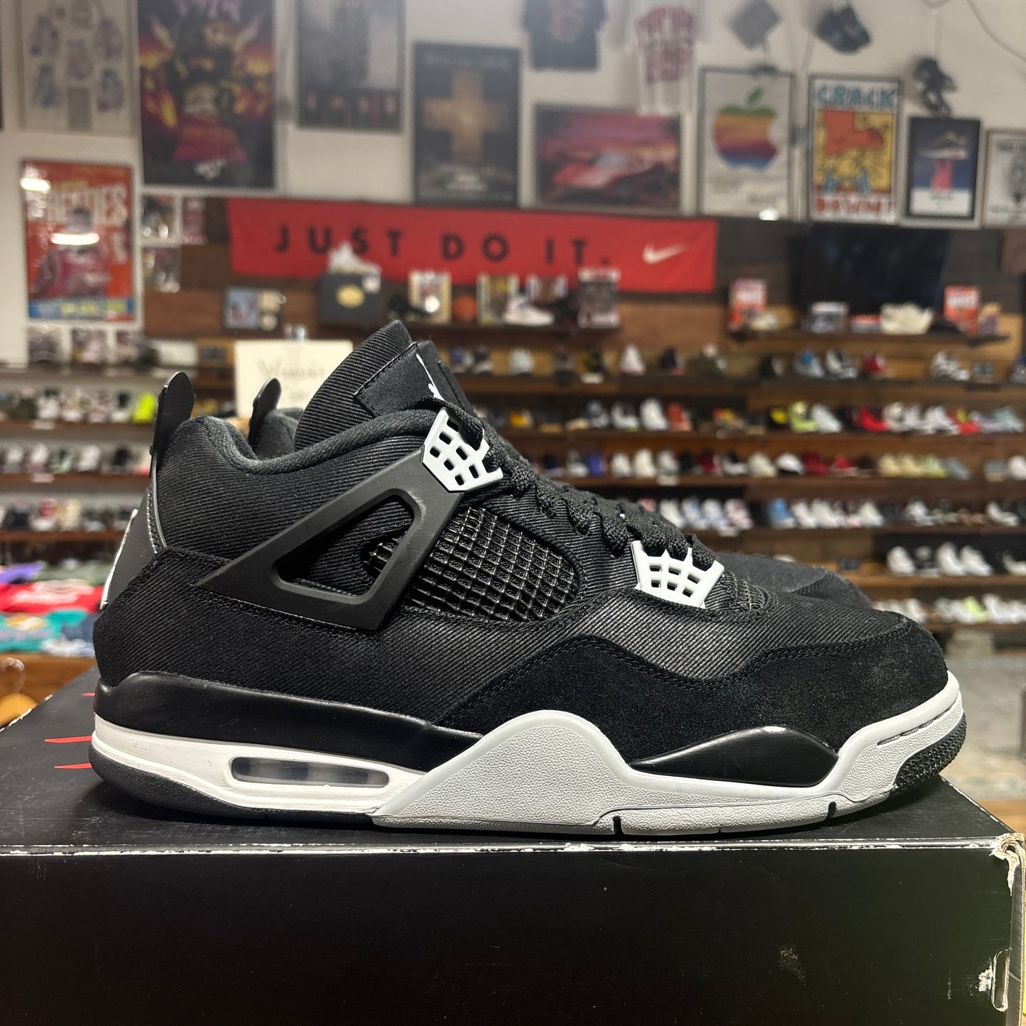 Jordan 4 'Black Canvas' Size 13