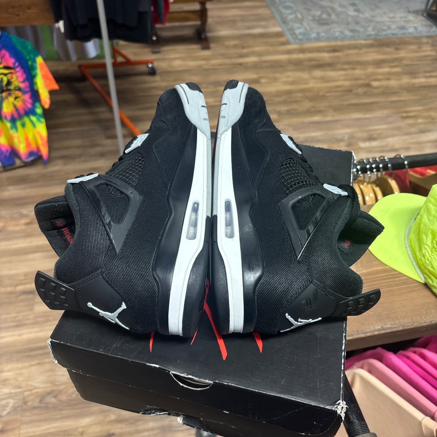 Jordan 4 'Black Canvas' Size 13