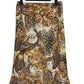 Vintage 90's Women's Leopard Paisley Print Maxi Skirt Size Small
