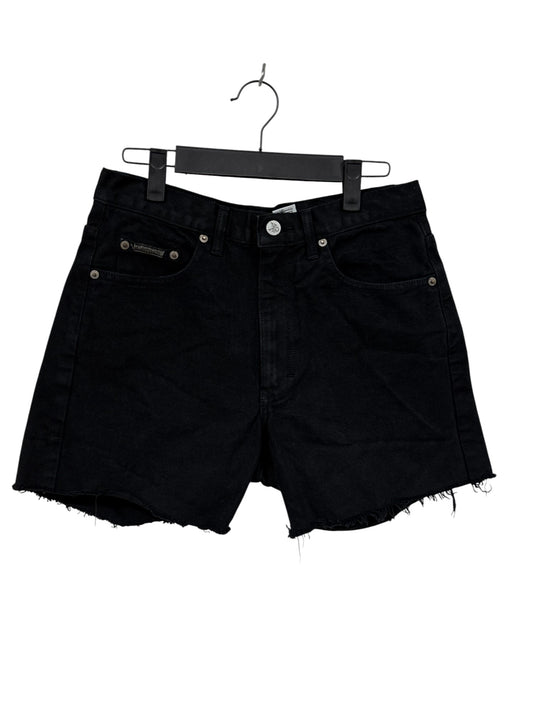 Vintage Calvin Klein Women's Black Denim Shorts Size 28