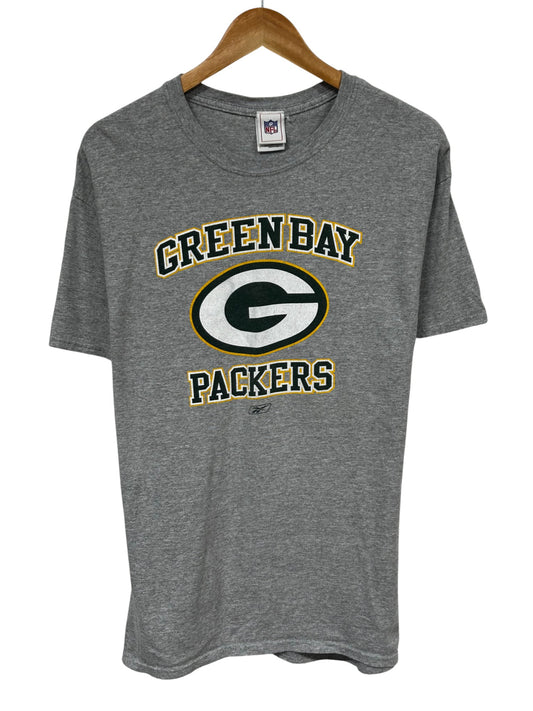Vintage Reebok Green Bay Packers NFL Logo Graphic Tee Size Large