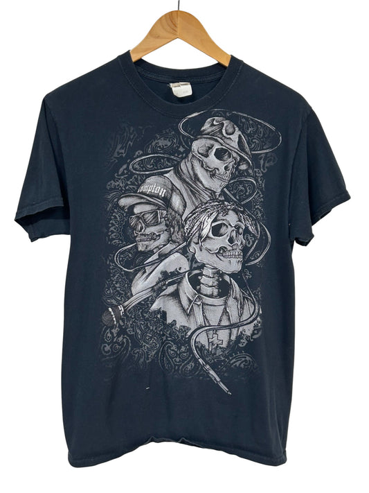 Vintage Y2K Tupac Eazy-E Biggie Hip Hop Graphic Tee Size Medium