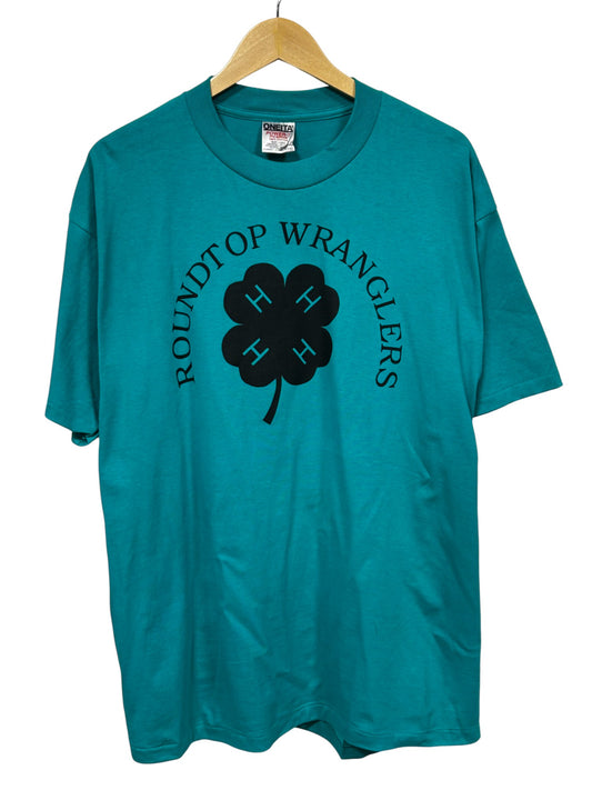 Vintage 90's 4H Roundtop Wranglers Graphic Tee Size XL