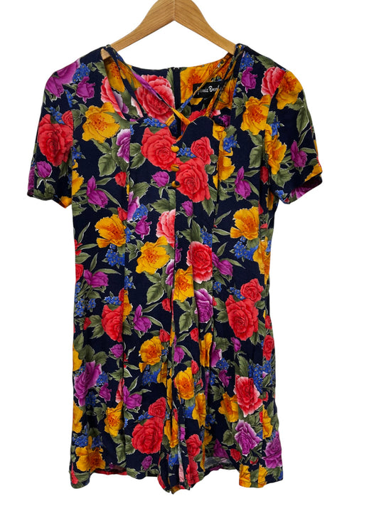 Vintage 90's Women's Floral Print Dress Size Large