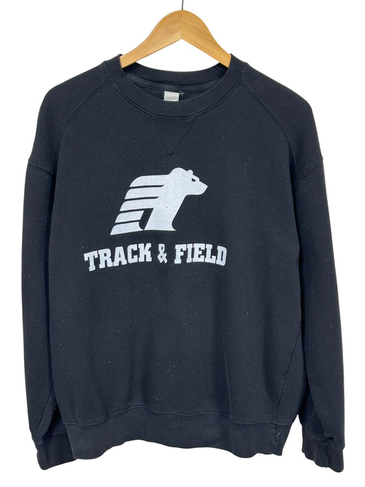 Vintage Billings Montana West High School Track Field Sweater Size Large