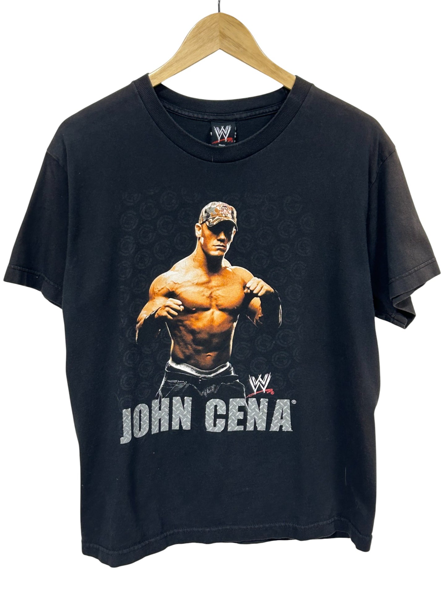 Vintage Y2K WWE John Cena Wrestling Graphic Tee Size Small (Youth XL)