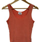 Vintage 90's Women's Clay Red Tank Top Shirt Size XL