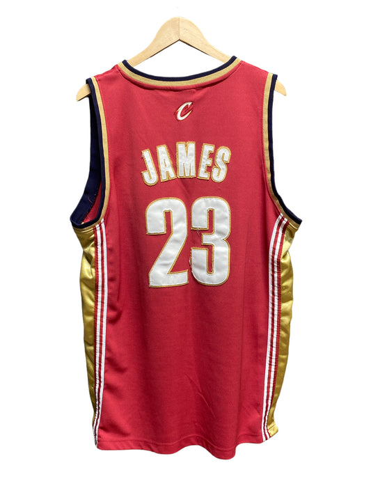 Adidas Cleveland Cavaliers Lebron James Red #23 Jersey Stitched Size 48 (Large)