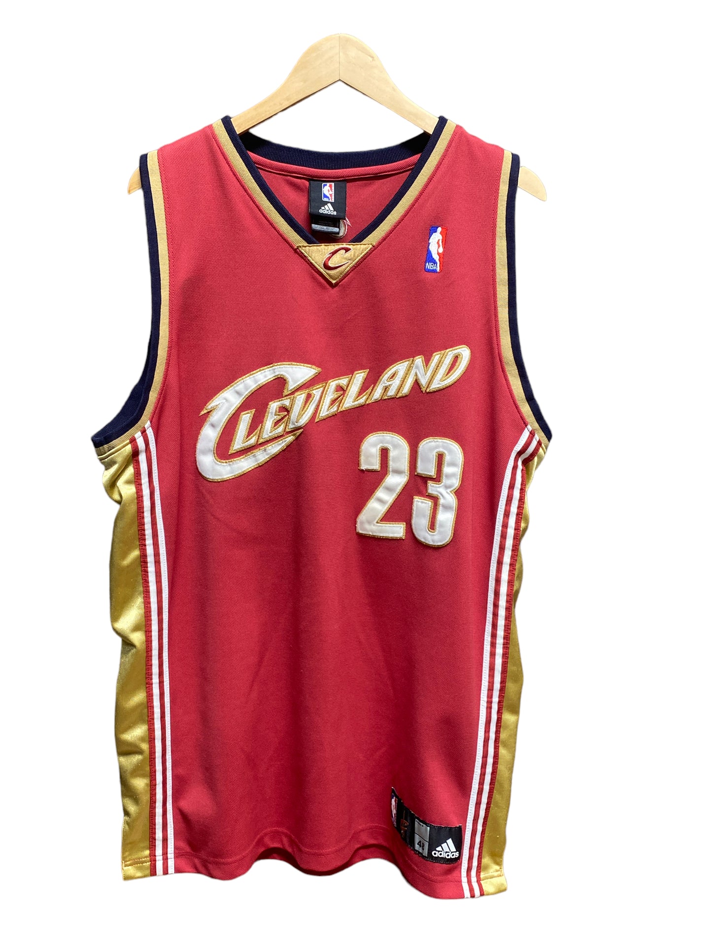Adidas Cleveland Cavaliers Lebron James Red #23 Jersey Stitched Size 48 (Large)