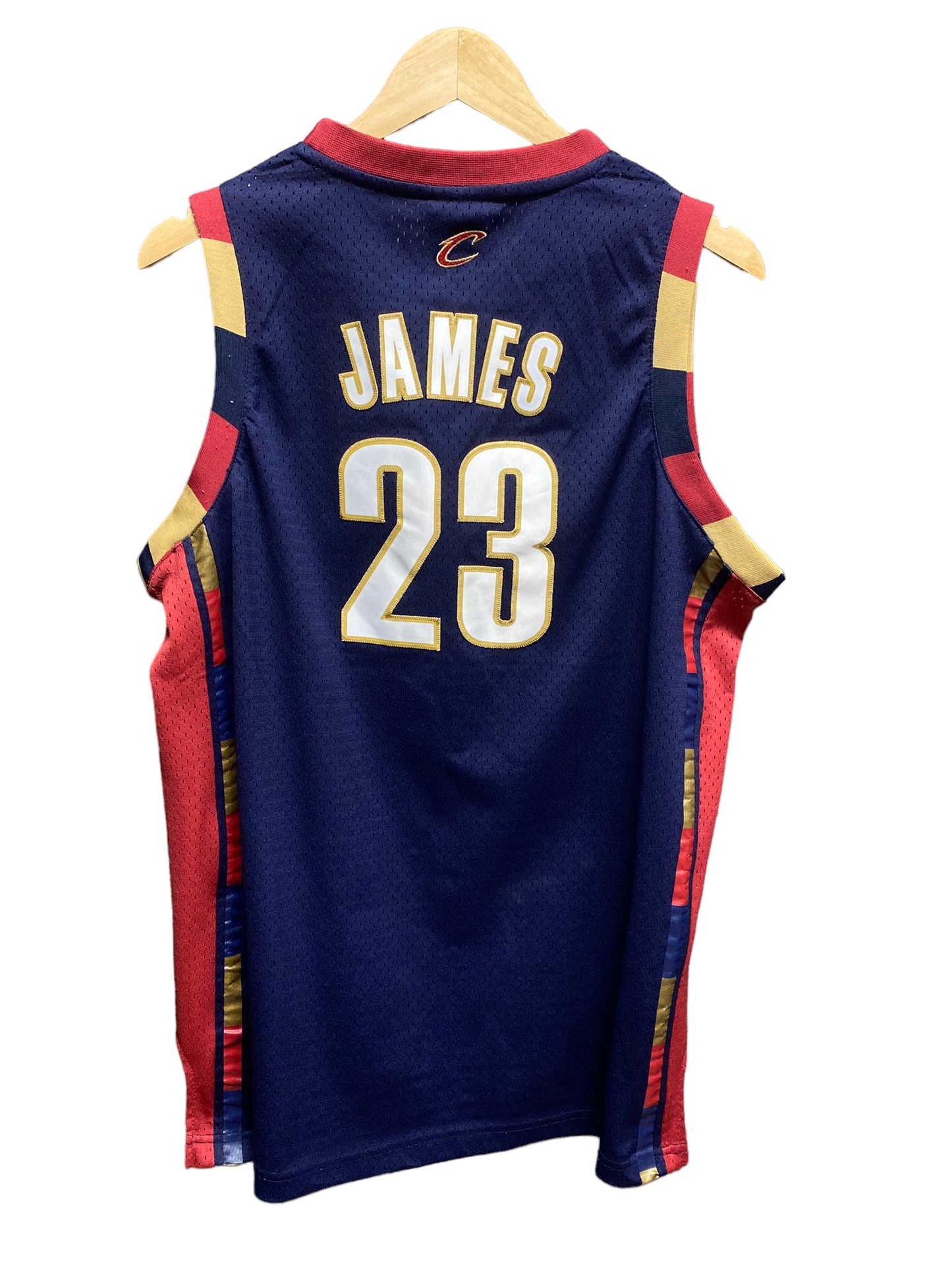Reebok Lebron James Blue Cavaliers Stitched Jersey Size XL