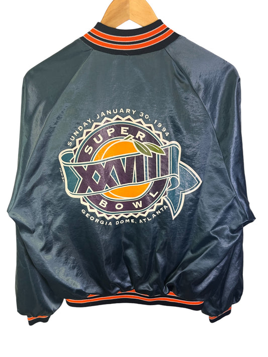 Vintage 1994 Chalk Line Super Bowl Georgia Satin Jacket Size Medium