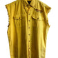Vintage Harley Davidson Sturgis Cutoff Button Up Biker Shirt Size Large