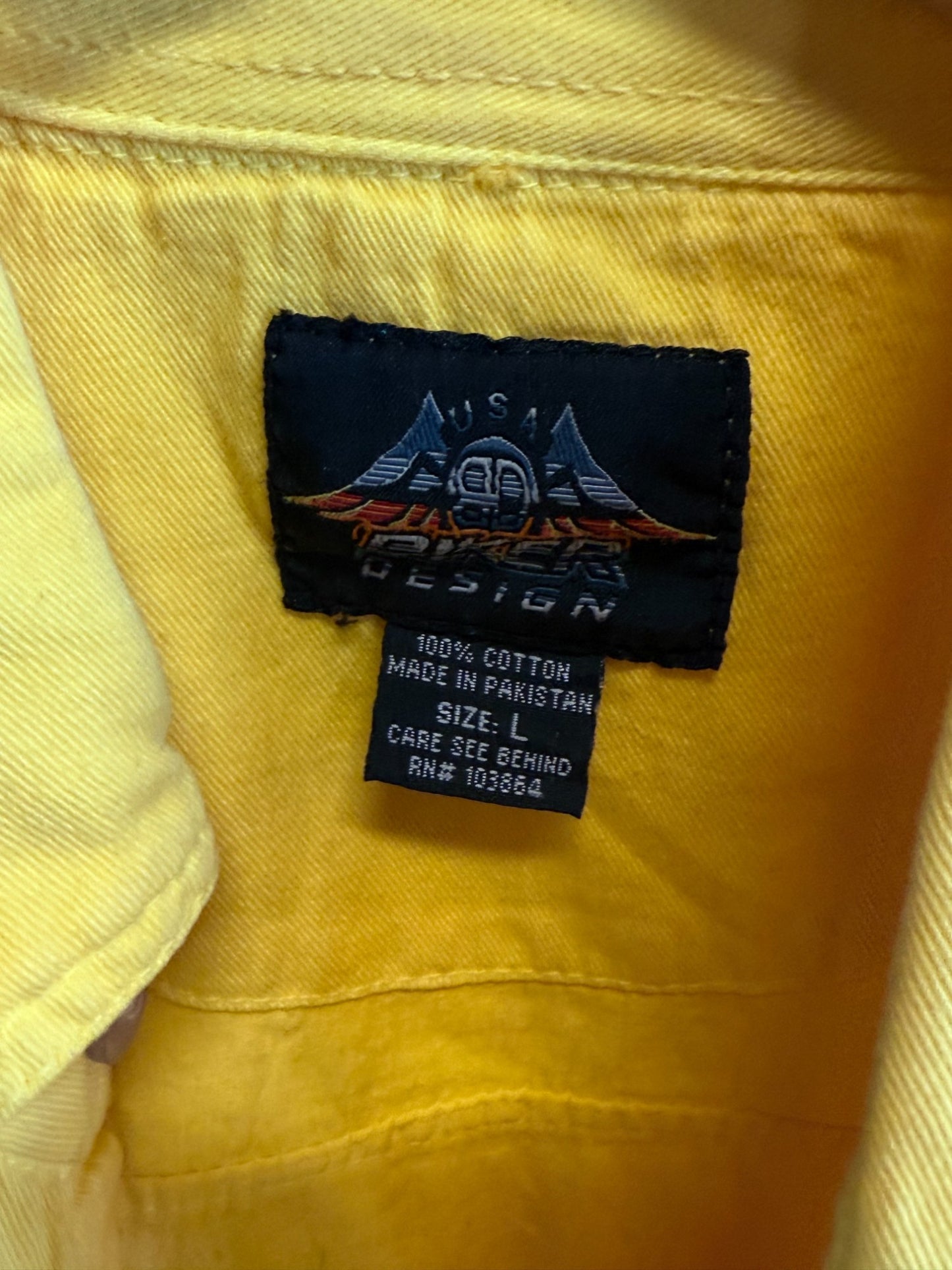 Vintage Harley Davidson Sturgis Cutoff Button Up Biker Shirt Size Large