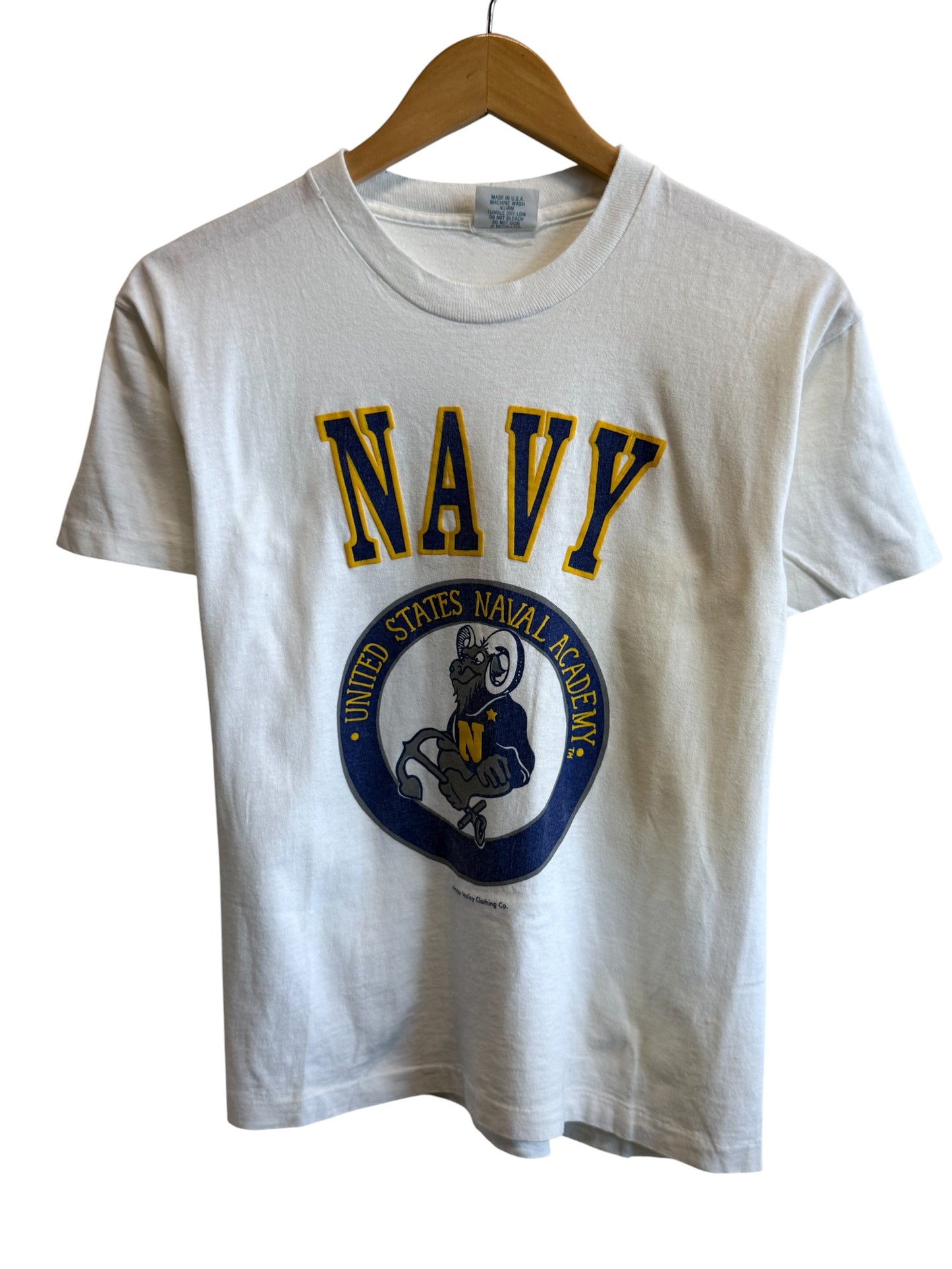 Vintage 90's US Navy Naval Academy Graphic Tee Size Small