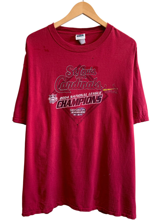 Vintage Y2K St. Louis Cardinals World Series Graphic Tee Size XL
